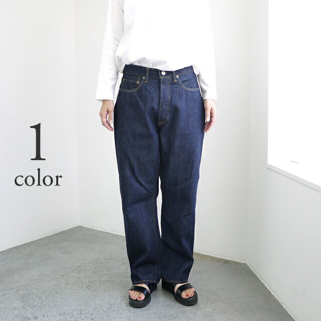 Rakuten - ORDINARY FITS オーディナリーフィッツ タイプ ルーズデニム ワンウォッシュ [117OW] / ユニセックス レディース メンズ 共用サイズ パンツ デニム インディゴ 濃紺 ゆったり