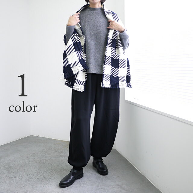 【SALE 30％OFF】John Branigan ジョンブラニガン ポケット ストール / ウール マフラー チェック 暖か 防寒