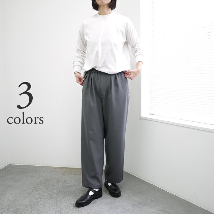 Rakuten - TRAVAIL MANUEL トラバイユマニュアル ミディ天竺 バックラウンド L/S 長袖 Tシャツ [2041] / レディース カットソー クルーネック リブ カジュアル シンプル ミニマル ゆったり ソフト 着心地 柔らか 丈夫 日本製【メール便発送可・1点まで】