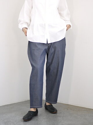 FIRMUM フィルマムスーピマコットンムラ糸セルビッチワイドデニムパンツ[DR-FR0603DM] レディース