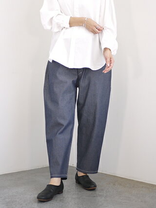 FIRMUM フィルマムスーピマコットンムラ糸セルビッチワイドデニムパンツ[DR-FR0603DM] レディース