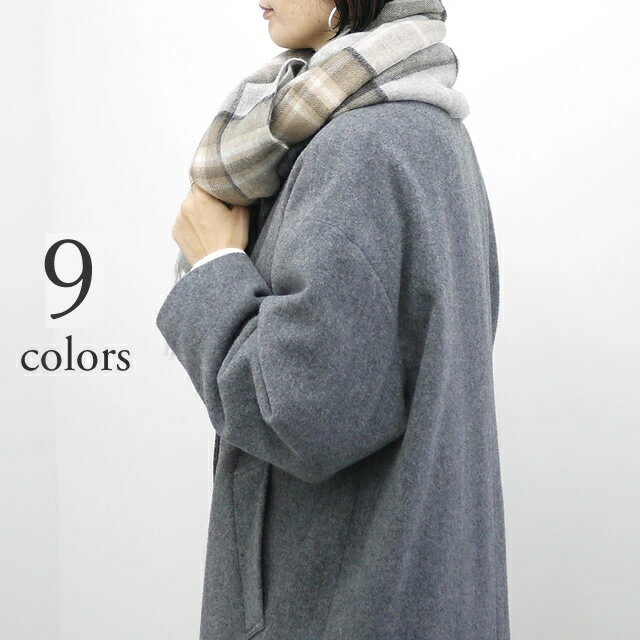 【SALE 30%OFF】【再入荷】【2025秋冬】TWEEDMILL ツイードミル ラムズウール チェック ストール [70-1..