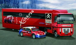 イタレリ 3830 1/24 シトロエン・ラリーチーム2004 トランスポーター&シトロエン・クサラWRC タミヤ