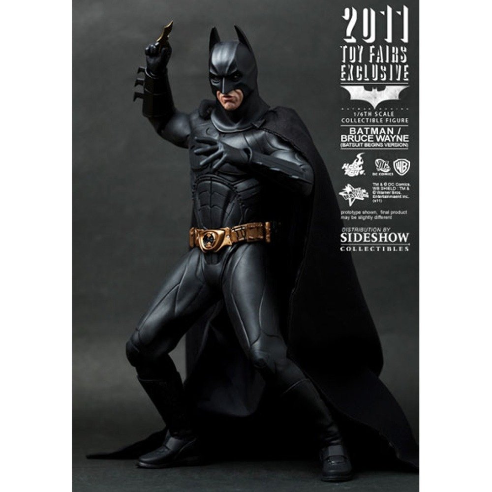 【ムービー マスターピース】HOT TOYS ホットトイズ 『バットマン ビギンズ』1／6ィギュア スケールフバットマン／ブルース ウェイン （バットスーツ ビギンズ版）【HK版レア限定品】 : ホットトイズ