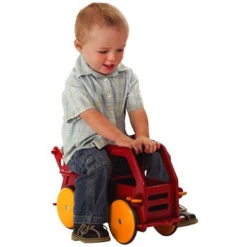クロソイド屋 楽天市場店のMoover Baby Truck ベビートラック(組立式) レッド｜アングル2