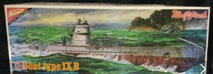 ニチモ ドイツ海軍潜水艦 U-107 Uボート IX B型 1/200 No.9