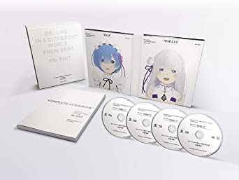 【限定】Re:ゼロから始める異世界生活 新編集版 Blu-ray BOX( 早期予約特典:キャラクターデザイン・坂井久太描き下ろしレム&ラムA3サイズ3Dポスター )( 購入特典:オリジナルブックカバー )新品 マルチレンズクリーナー付き