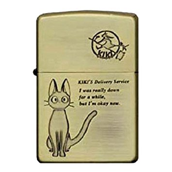 魔女の宅急便 名入れジッポ ZIPPO ジッポ ジッポー ライター スタジオジブリ 魔女の宅急便「ジジ」NZ11　新品