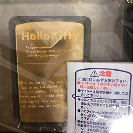 ハローキティZIPPO Hello Kitty 誕生30周年記念 30years LIMITED EDITION ゴールド シリアルナンバー 限定品 2004年 サンリオ　新品