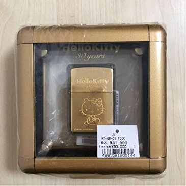 ハローキティZIPPO Hello Kitty 誕生30周年記念 30years LIMITED EDITION ゴールド シリアルナンバー 限定品 2004年 サンリオ　新品