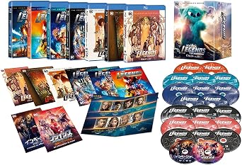 伝説、開幕! 最強"チーム"集結! 伝説、閉幕!1925年に取り残されたレジェンドたち。 彼らは無事に元の時代に戻れるのか…? ●大人気アウトローヒーローたちのレジェンドがついに閉幕! ●本シーズン第3話で通算100話を迎え、記念エピソードはサラ役ケイティ・ロッツが監督。 キャプテン・コールド(ウェントワース・ミラー)、レイ・パーマー(ブランドン・ラウス)らかつてのレジェンドたちが総出演! ●レイ・パーマーは「THE FLASH/フラッシュ〈エイト・シーズン〉」第1話のイベント・エピソードにも登場! ●前シーズンまでコンスタンティン役として登場していたマット・ライアンがデイビス博士として登場。果たしてその謎とは! ●セル映像特典:コミコン2021 座談会/第100話の舞台裏/未公開シーン/NG集 【キャスト】 ホワイトキャナリー/サラ・ランス:ケイティ・ロッツ、 ザリ・トマズ:タラ・アッシュ、 エヴァ・シャープ:ジェス・マッカラン、 スティール/ネイト・ヘイウッド:ニック・ザーノ、 デイビス博士:マット・ライアン 【スタッフ】 製作総指揮:グレッグ・バーランティ ■製作:2016/2017/2018/2019/2021 アメリカ ※映像特典、商品仕様、ジャケット写真などは予告無く変更となる場合がございます。 時間5121 分 ディスク枚数21 新品です。 希少商品となりますので、定価よりお値段が高い場合がございます。 販売済みの場合は速やかに在庫の更新を行っておりますが、時間差等にて先に他店舗での販売の可能性もございます。在庫切れの際はご了承下さい。 当店、海外倉庫からのお取り寄せとなる場合もあります。その場合、発送に2～4週間前後かかる場合があります。 原則といたしまして、お客様のご都合によるキャンセルはお断りさせていただいております。 ただし、金額のケタの読み間違いなども加味し、12時間以内であればキャンセルを受け付けております。 ※万が一、メーカーもしくは店舗などに在庫が無い場合、誠に申し訳ありませんがキャンセルさせて頂きます。何卒、ご理解いただきますようよろしくお願いいたします。 お客様による金額の読み間違いが多発しております。金額をよくご確認の上、ご注文よろしくお願いいたします。 当店は在庫数1点のみのため交換はできません。初期不良はメーカーにご相談願います。