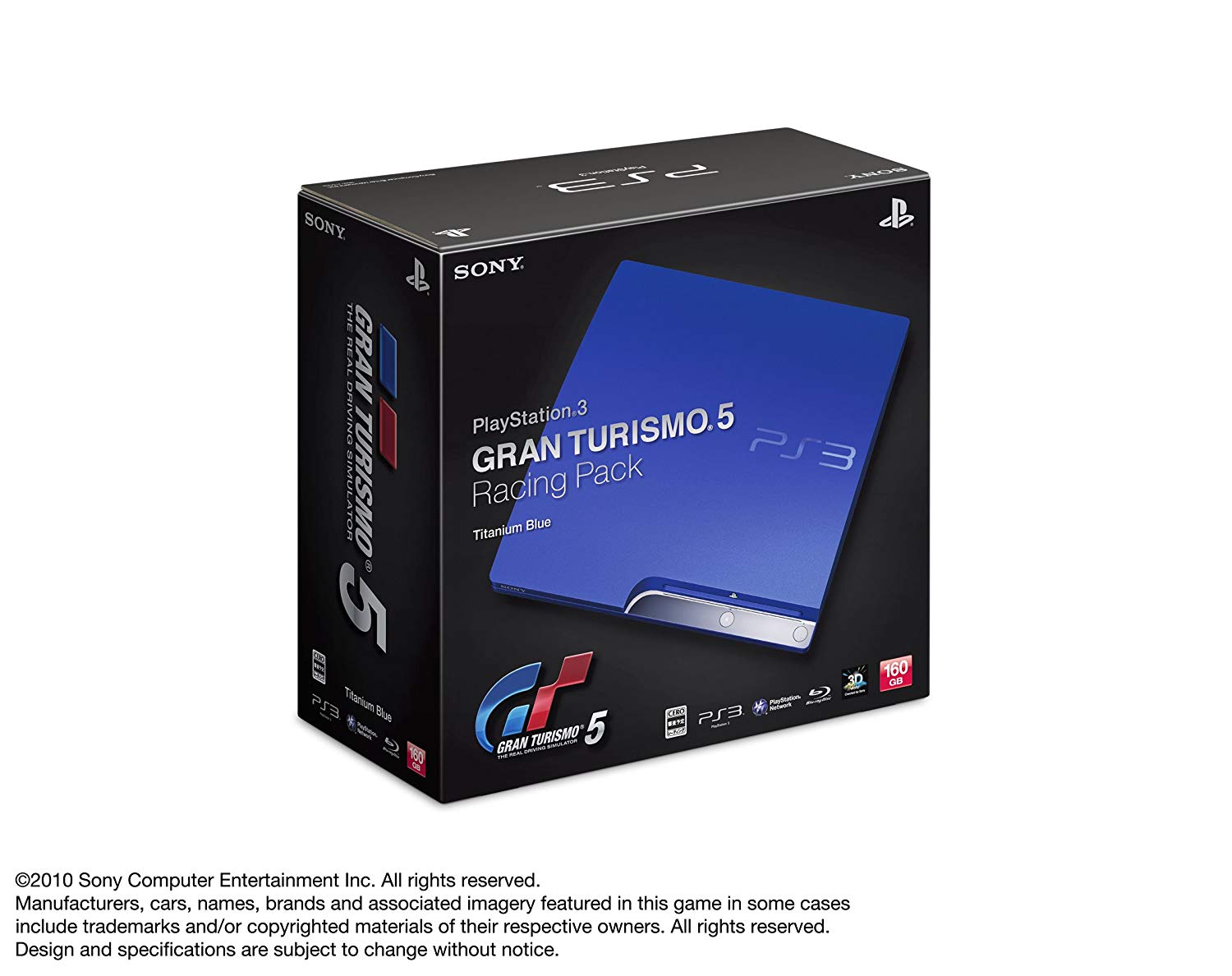 PS３ PlayStation3 GRAN TURISMO 5 RACING PACK(PS3専用ソフトウェア「グランツーリスモ5(初回生産版)」同梱)【メーカー生産終了】 新品