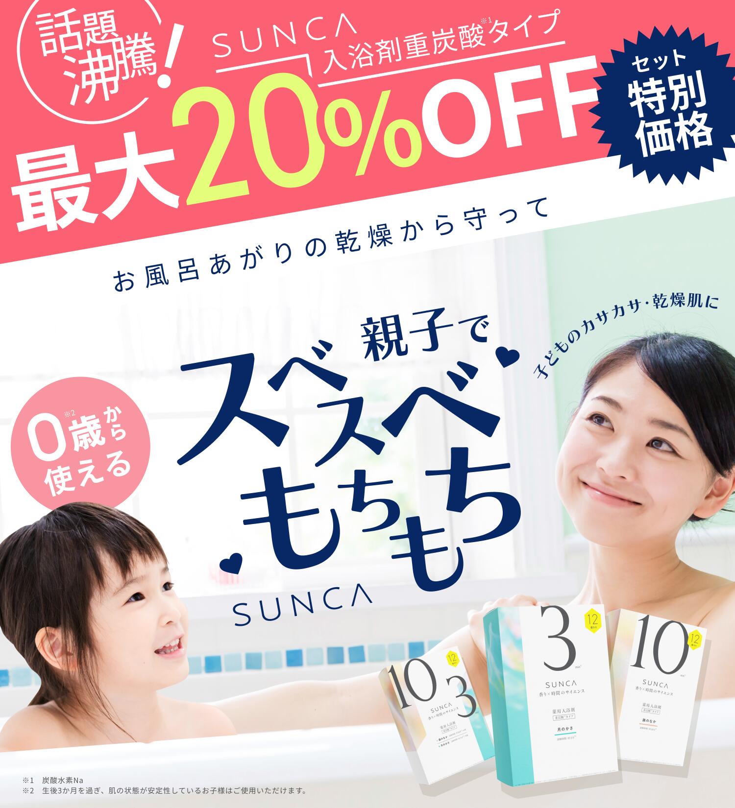 【公式】SUNCA 重炭酸 薬用 入浴剤 12...の紹介画像2