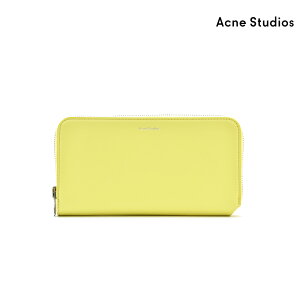 アクネストゥディオズ Acne Studios 1TE174-ABT000 WALLET PALE YELLOW ラウンドファスナー長財布 ロングウォレット 財布 レザー イエロー レディース【送料無料】