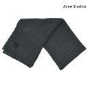 【4/25 0:00-23:59 エントリー＆楽天カードご利用でポイント4倍】アクネストゥディオズ Acne Studios 27B173-604000 Bansy Face フェイスパッチ刺繍 リブ スカーフ マフラー ストール チャコールグレー レディース 【送料無料】