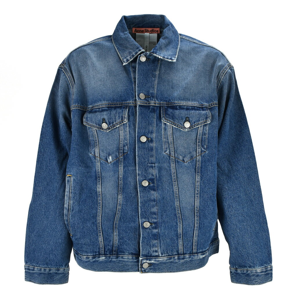 アクネストゥディオズ デニムジャケット メンズ Gジャン オーバーサイズ ヴィンテージ加工 ブルー 青 Acne Studios DENIM JACKET