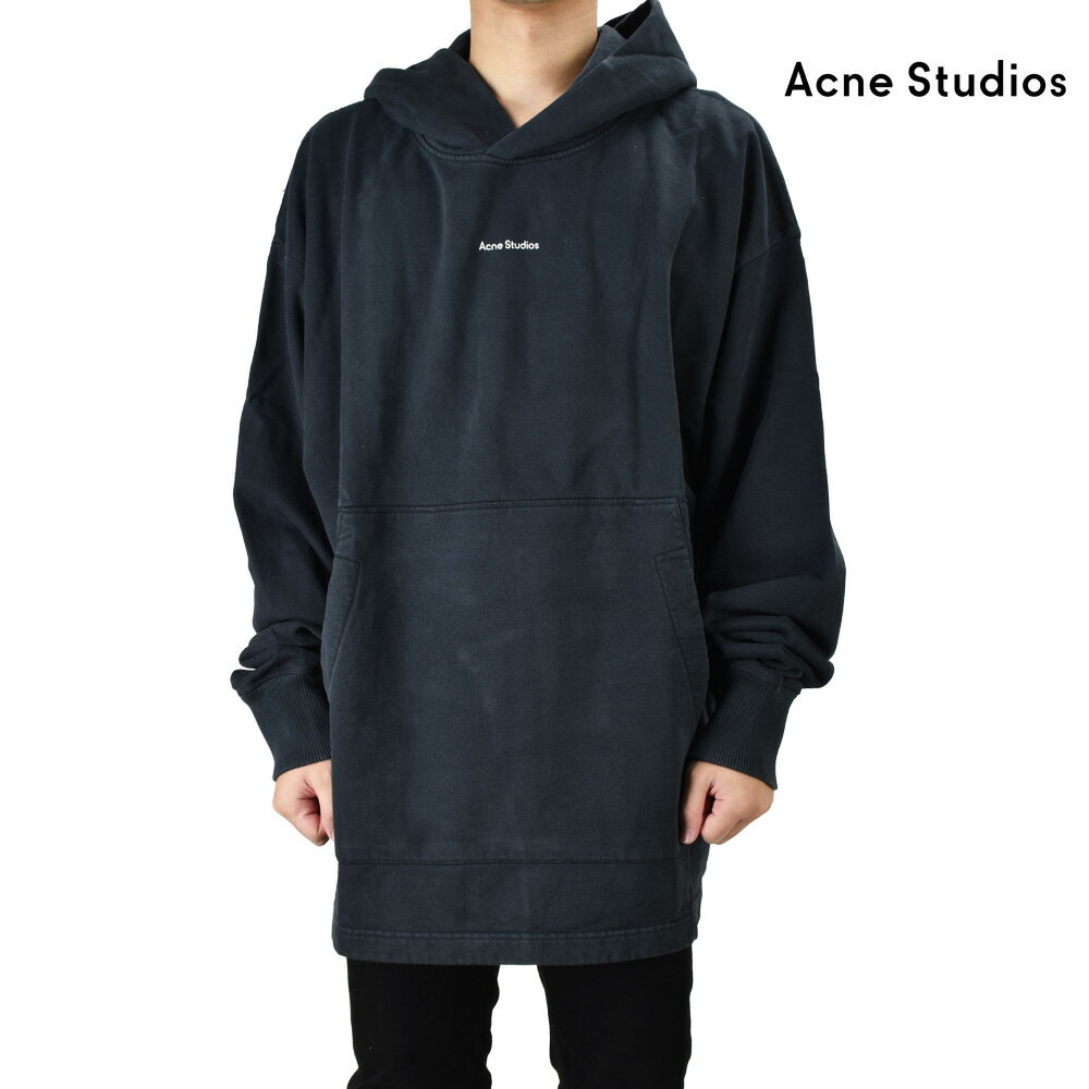 アクネストゥディオズ パーカー メンズ フーディ オーバーサイズ プルオーバーパーカー ブラック 黒 Acne Studios