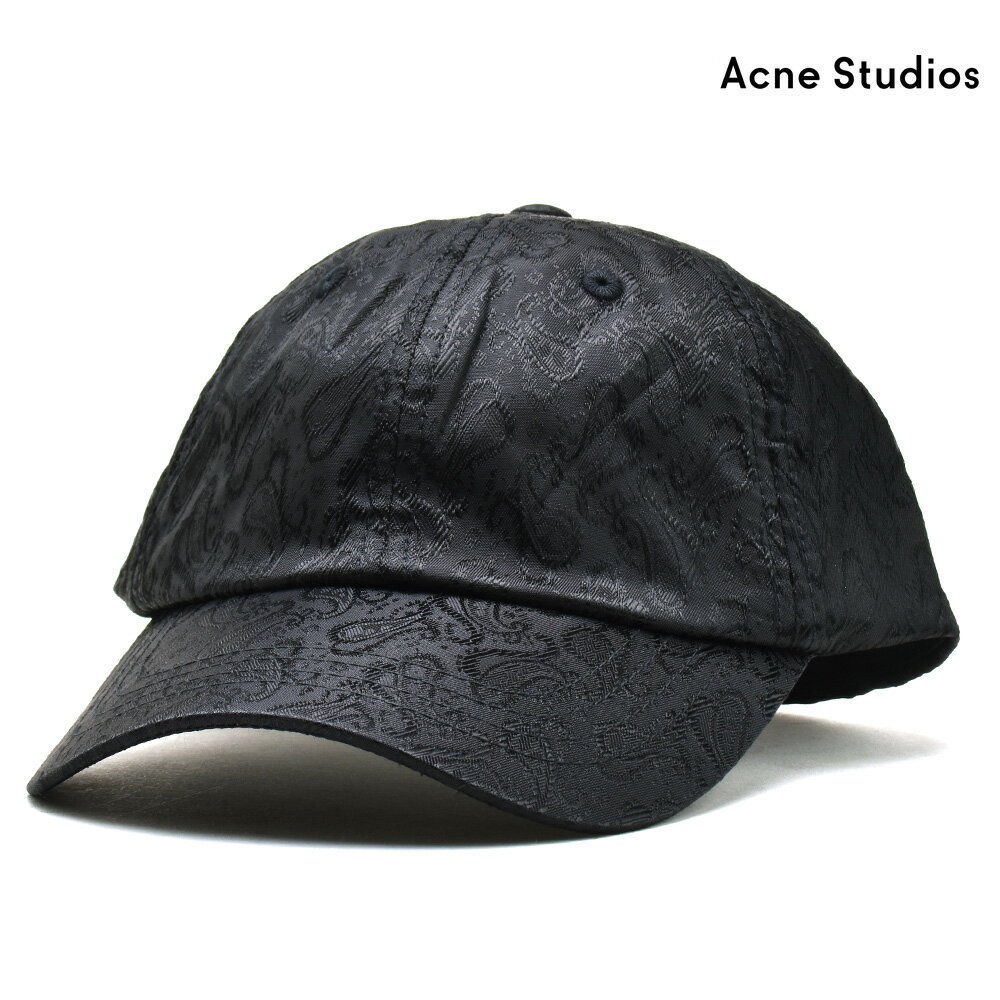 アクネストゥディオズ キャップ メンズ ベースボールキャップ 帽子 ペイズリー ブラック 黒 Acne Studios CAP