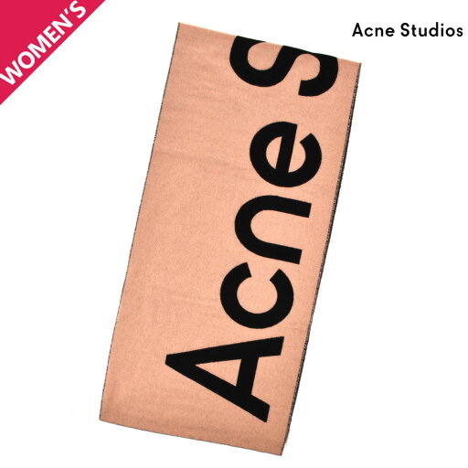 アクネストゥディオズ ストール レディース マフラー スカーフ ブラック ピンク Acne Studios JACQUARD LOGO SCARF【送料無料】 アクネストゥディオズ ストール レディース マフラー スカーフ ブラック ピンク Acne Studios JACQUARD LOGO SCARF【送料無料】
