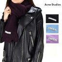 アクネストゥディオズ ストール レディース マフラー スカーフ ブラック パープル 黒 紫 Acne Studios WOOL SCARF【送料無料】