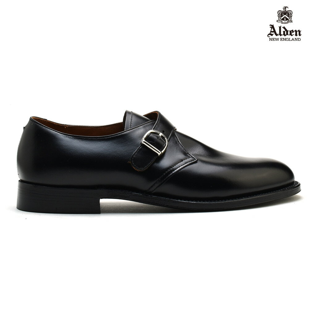 【交換送料無料】オールデン ALDEN MONK STRAP 955 モンクストラップ BLACK Dワイズ メンズ【送料無料】