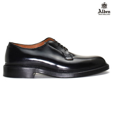 オールデン ALDEN 9901 PLANE TOE BLUCHER プレーン トゥ ブラッチャー コードバン ブラック シェル CORDVAN BLACK SHELL ドレスシューズ