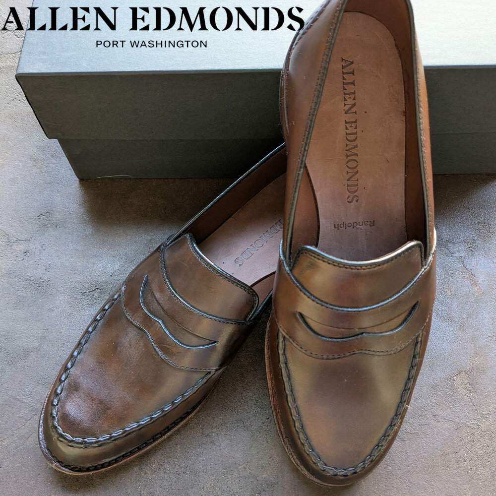 アレンエドモンズ ALLEN EDMONDS ローファー メンズ ビジネスシューズ ペニー ランドルフ Eワイズ Dark Chili 4846【送料無料】