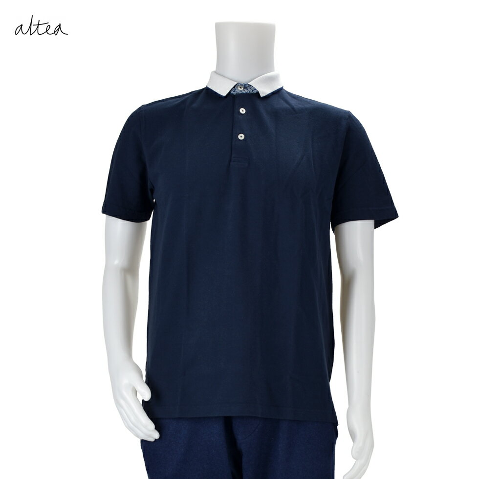 Rakuten - 【楽天スーパーSALE】altea アルテア 1655054 ポロシャツ 01/Rネイビー/TOPS/トップス/メンズ【送料無料】