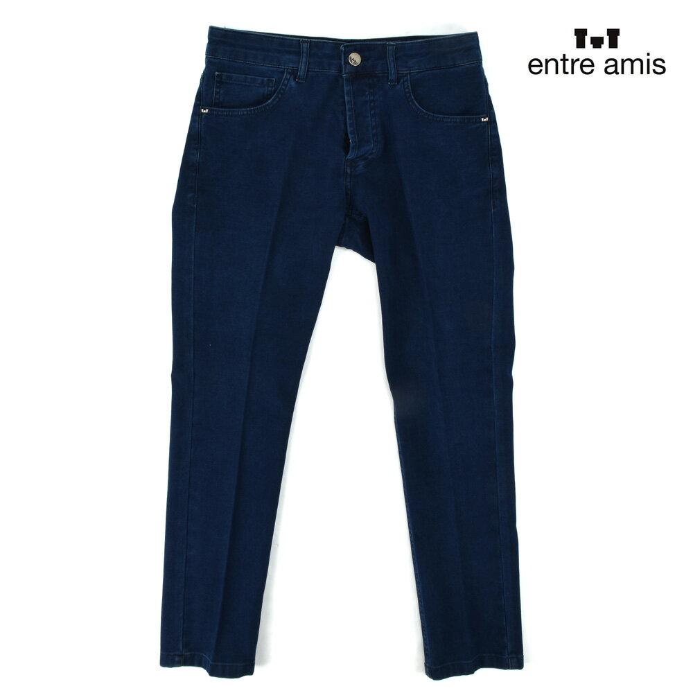 アントレアミ entre amis amis 8177/938L522 425 NAVY デニムパンツ ジーンズ ボタンフライ ネイビー 紺色 メンズ