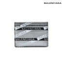 バレンシアガ カードケース メンズ レディース パスケース モノグラムプリント シルバー BALENCIAGA 490620 00T0N/1480 CARD CASE【送料無料】