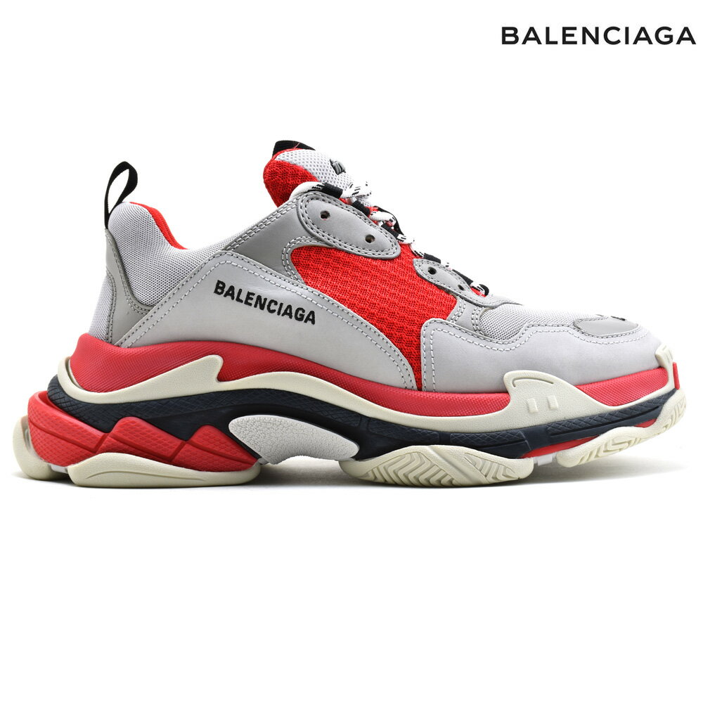 【SPECIAL SALE】バレンシアガ トリプルS メンズ スニーカー ローカット ダッドシューズ ダッドスニーカー レッド 赤 BALENCIAGA 536737 W09OH/6495 TRIPLE S【送料無料】