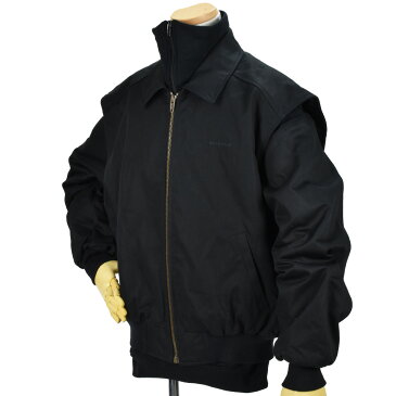 【ポイント10倍 12月18日9：59まで】バレンシアガ BALENCIAGA 556233 TDP11/1000 TWINSET BLOUSON BLACK ツインセット ジップアップ ブルゾン ベスト ニット スウェット ブラック 黒 メンズ【送料無料】[po_10]