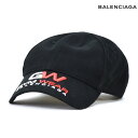 【ゴールデンウイークSALE】バレンシアガ ベースボールキャップ メンズ キャップ 帽子 ブラック 黒 BALENCIAGA GYM WEAR CAP【送料無料】