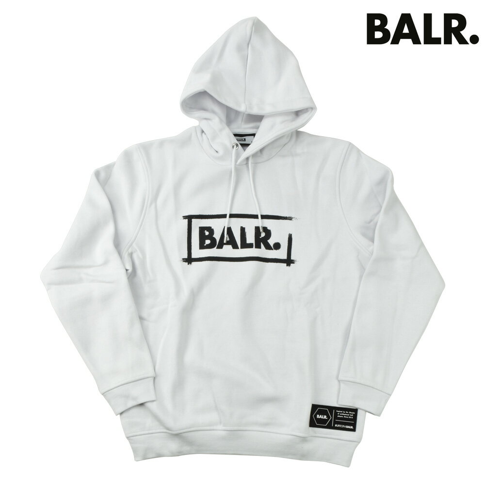 ボーラー パーカー メンズ フーディー ホワイト 白 BALR. CHALK STRAIGHT HOODIE SWEAT【送料無料】のサムネイル