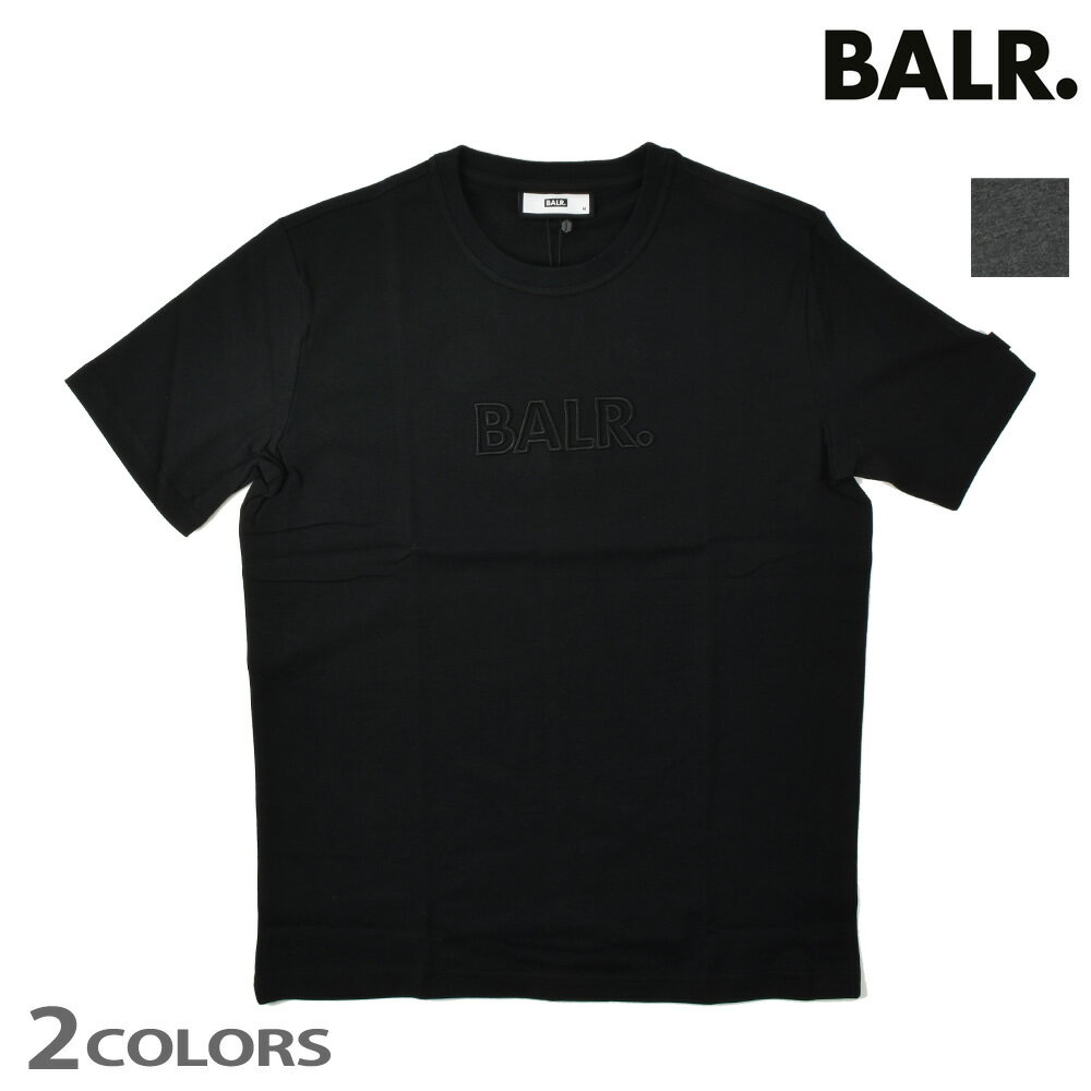 Rakuten - 【楽天スーパーSALE】ボーラー ロゴT メンズ Tシャツ クルーネック Tシャツ 半袖 カットソー ブラック ダークグレー BALR. T-SHIRT【送料無料】