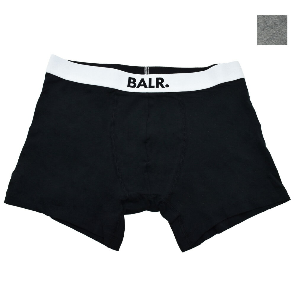 ボーラー ボクサーパンツ メンズ 下着 アンダーウェア 2枚セット ブラック グレー BALR. TRUNKS 2PACK