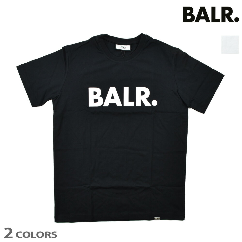 【楽天スーパーSALE】ボーラー Tシャツ メンズ カットソー ロゴプリント ロゴT 半袖 ブラック 黒 ホワイト 白 BALR. BRAND STRAIGHT T-SHIRT【送料無料】