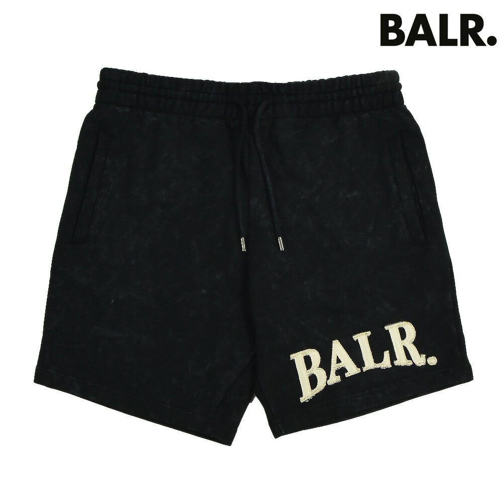 Sweat Pants - ボーラー BALR. ハーフパンツ メンズ パンツ スウェットパンツ ショーツ カジュアル ウォッシュ加工 ジェットブラック URBAN WASHED SWEAT SHORTS【送料無料】