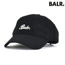 ボーラー BALR. キャップ メンズ 帽子 ベースボールキャップ コットン ロゴ刺繍 ジェットブラック IDENTITY DAD CAP【送料無料】