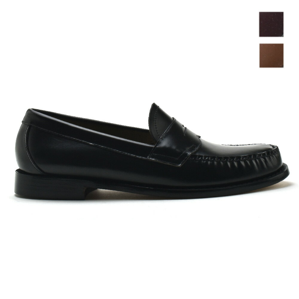 未使用級✨G.H.BASS ジーエイチバス　LOGAN ローファー　レザー　黒 bass-logan-blk-d-01.jpg