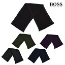 【4/25 0:00-23:59 エントリー＆楽天カードご利用でポイント4倍】ヒューゴボス HUGOBOSS Buccio/50416292 002 062 341 403 508 ウール マフラー ストール ブラック ブラウン系 パープル ネイビー カーキ メンズ【送料無料】