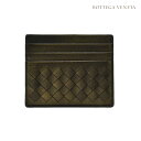 ボッテガヴェネタ BOTTEGA VENETA 162150 VCK71/8265 CARD CASE NAPPA DARKGOLD イントレチャート レザー ...