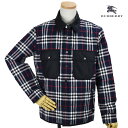 バーバリー バーバリー BURBERRY 8019108/A1960 VINTAGE CHECK SHIRT JACKET NAVY チェックシャツジャケット ブルゾン ネイビー メンズ【送料無料】