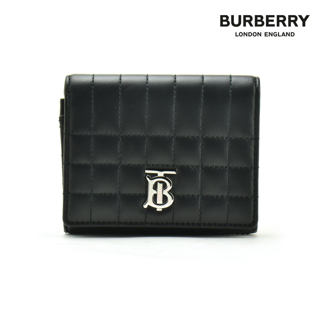 バーバリー BURBERRY 財布 レディース 三つ折り財布 ローラ コンパクト財布 ウォレット ブラック 黒 LOLA COMPACT WALLET【送料無料...