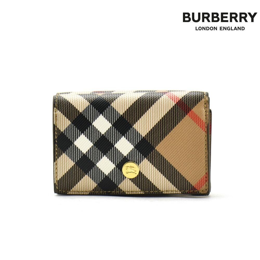 バーバリー BURBERRY 財布 レディース 三つ折り財布 折り財布 ウォレット 小銭入れ付き サンドブラウン【送料無料】