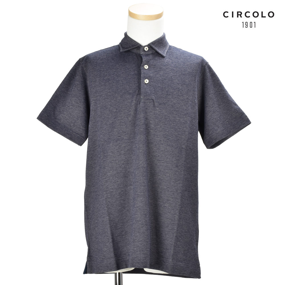 チルコロ CIRCOLO1901 CN1888 CORTE ポロシャツ ジャージー 半袖 トップス チャコールグレー系 メンズ