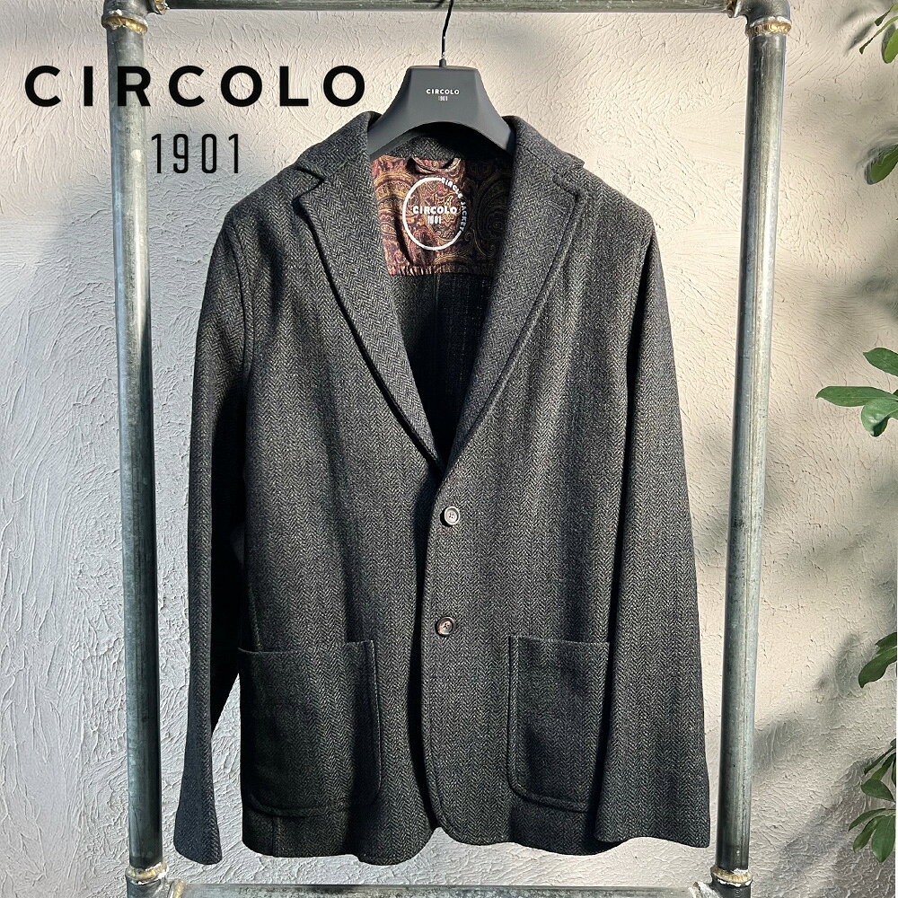 Rakuten - 【お買い物マラソンSALE】チルコロ CIRCOLO1901 CN2112 0605 BOSCO シングルジャケット 2ボタン ブラック系 黒系 メンズ 【送料無料】