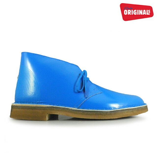 クラークス CLARKS 20352804 DESERT BOOT COBALT PATENT メンズ クラークス デザート ブーツ コバルト パテント 【送料無料】