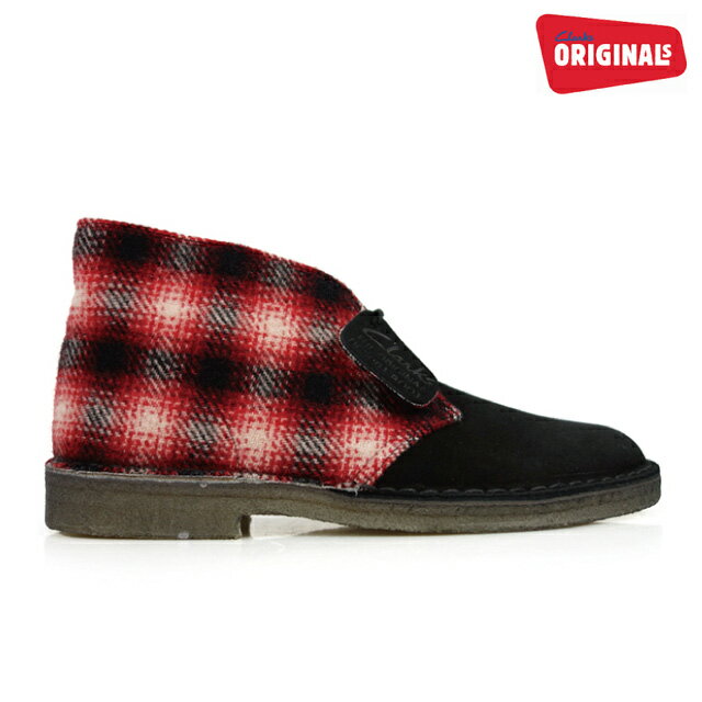 クラークス CLARKS 20356342 DESERT BOOT ウールリッチ　コラボーレーション RED COMBI SUEDE メンズ クラークス デザート ブーツ レッド コンビ スウェード 【送料無料】