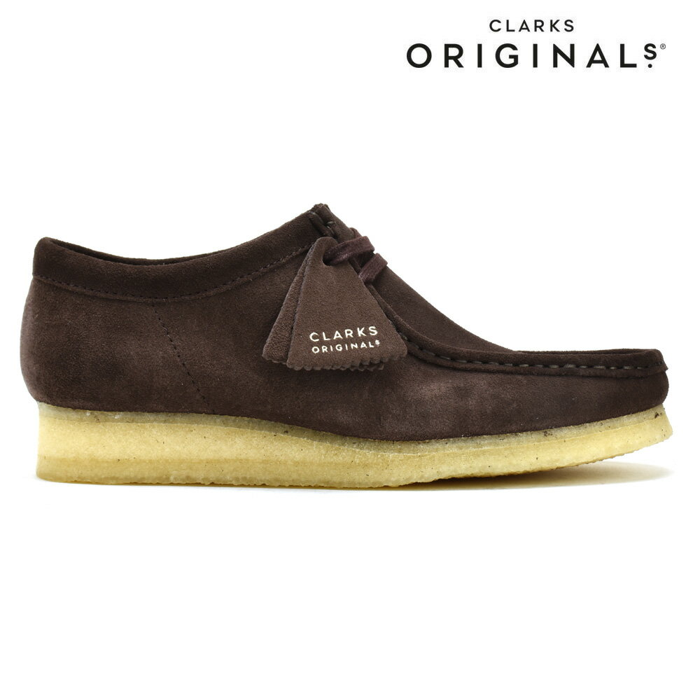 楽天クラウドモーダクラークス オリジナルス ワラビーブーツ メンズ モカシン シューズ ダークブラウン スエード CLARKS ORIGINALS WALLABEE【送料無料】